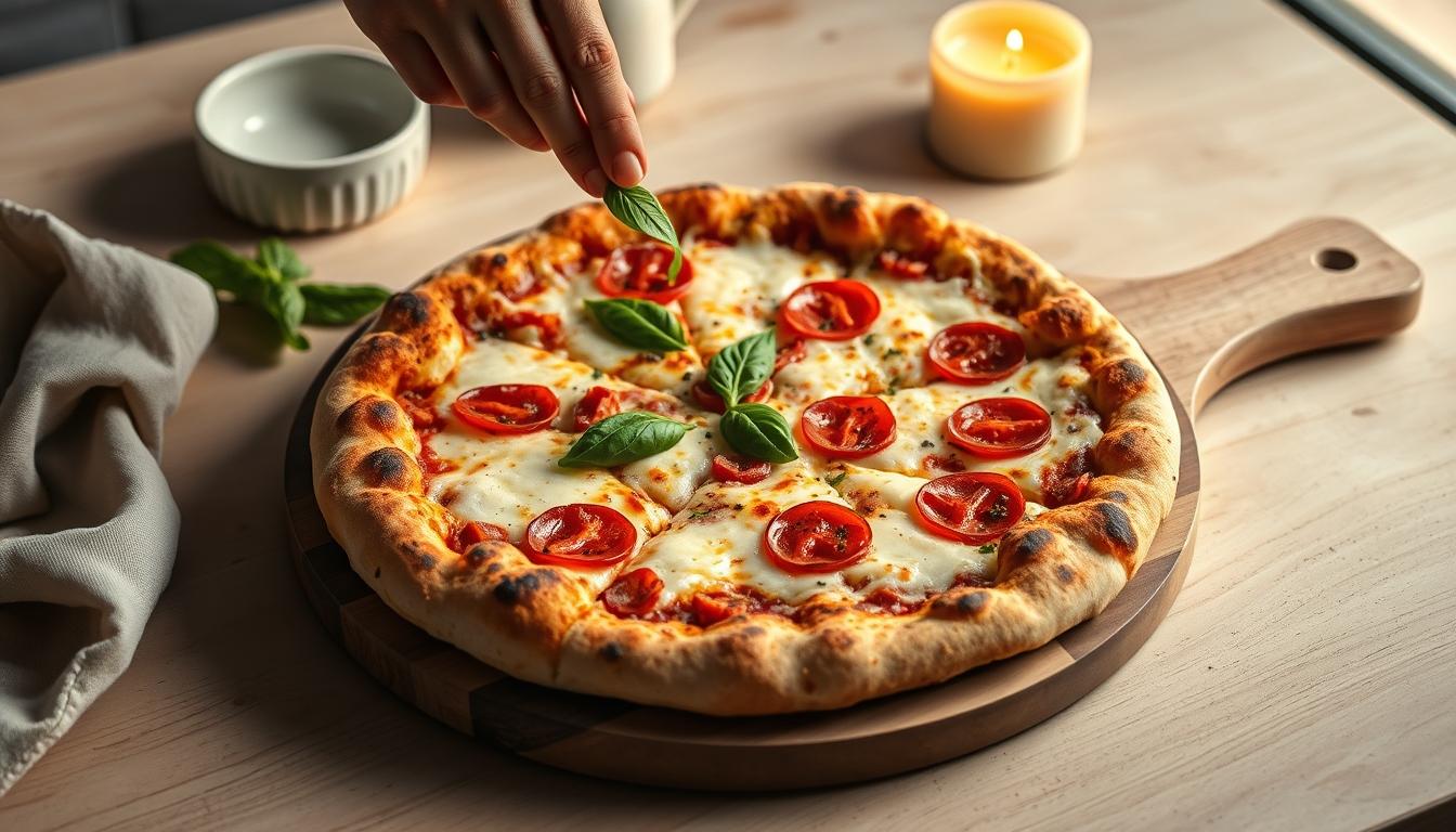 Balanced healthy meal prepared in a home kitchen